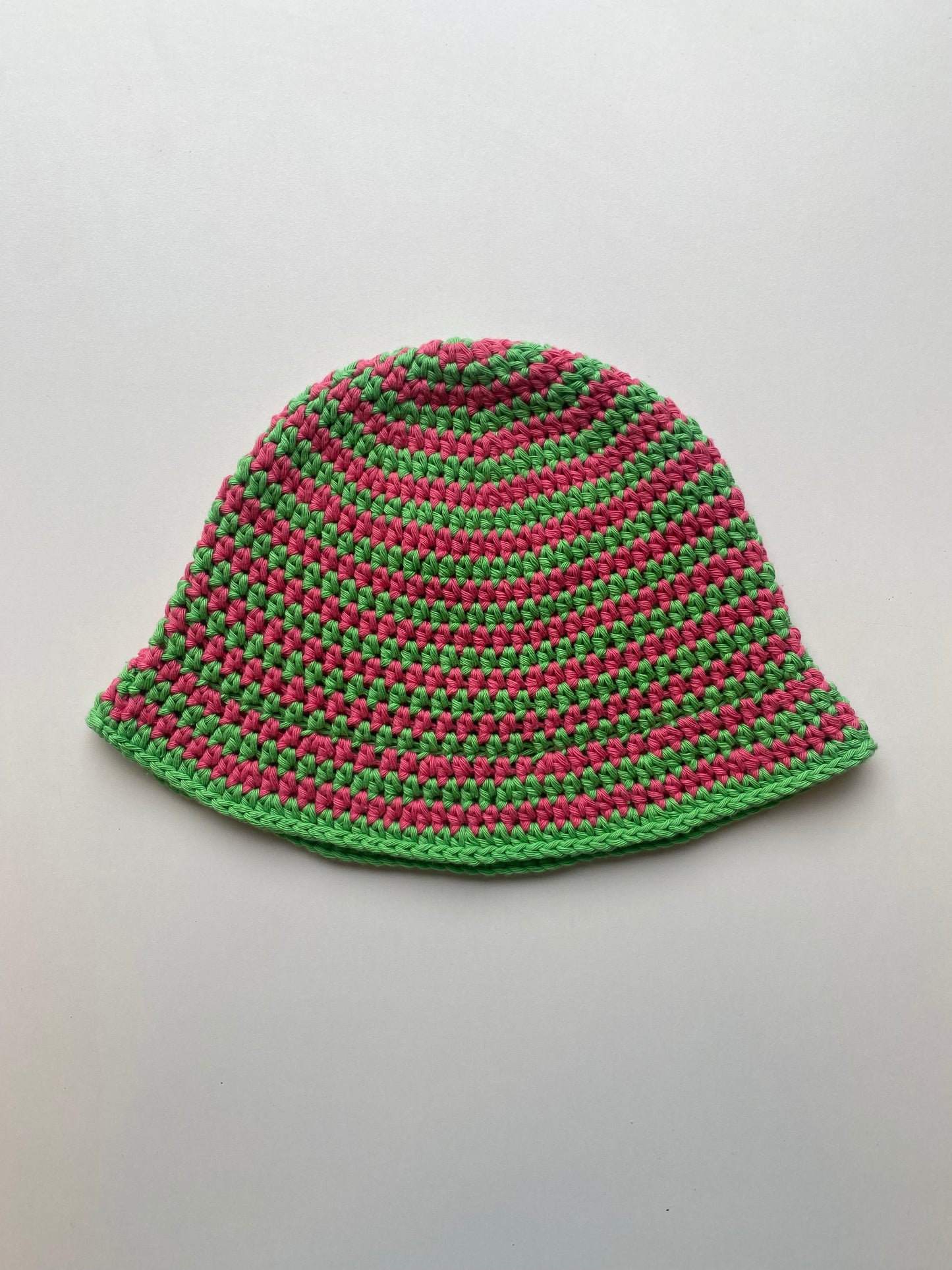 AMI striped green & coral pink